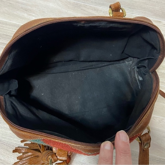 UNBRANDED / Aztec Woven and Embossed Leather Purse - Picture 5 of 14